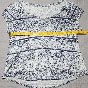 Lucky Brand linen short sleeve top